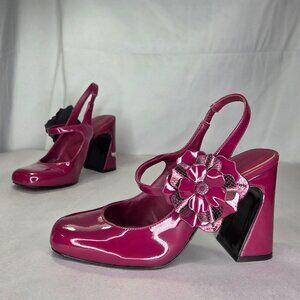 Karl Lagerfeld Paris Pierra Slingback Pumps - Red Plum